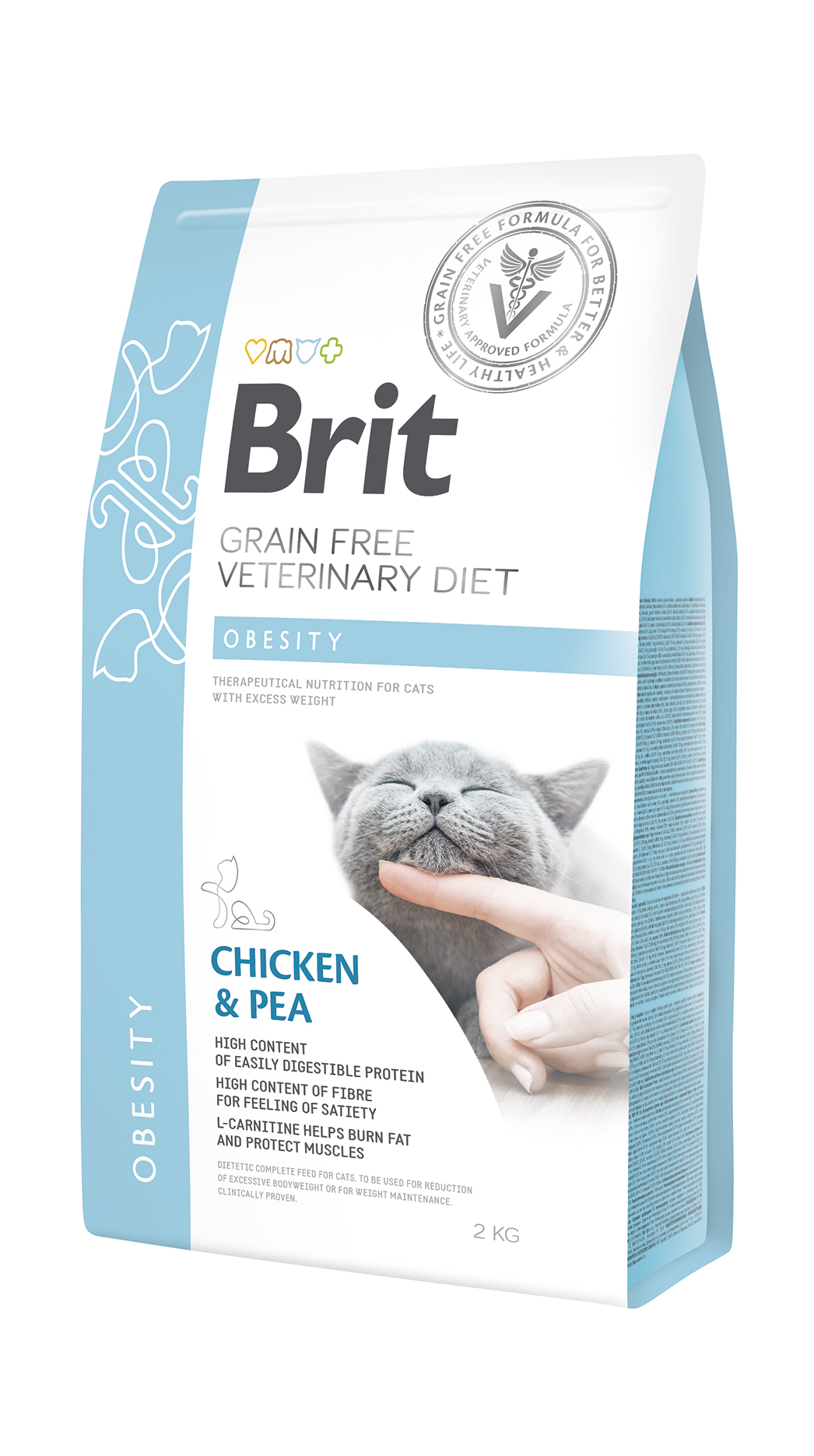 Brit Veterinary Diet Obesity erisööt kassidele 2kg 1 Brit Veterinary Diet Obesity erisööt kassidele 2kg
