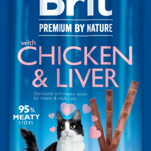 Brit Premium Chicken & Liver kassimaius 3tk 15g