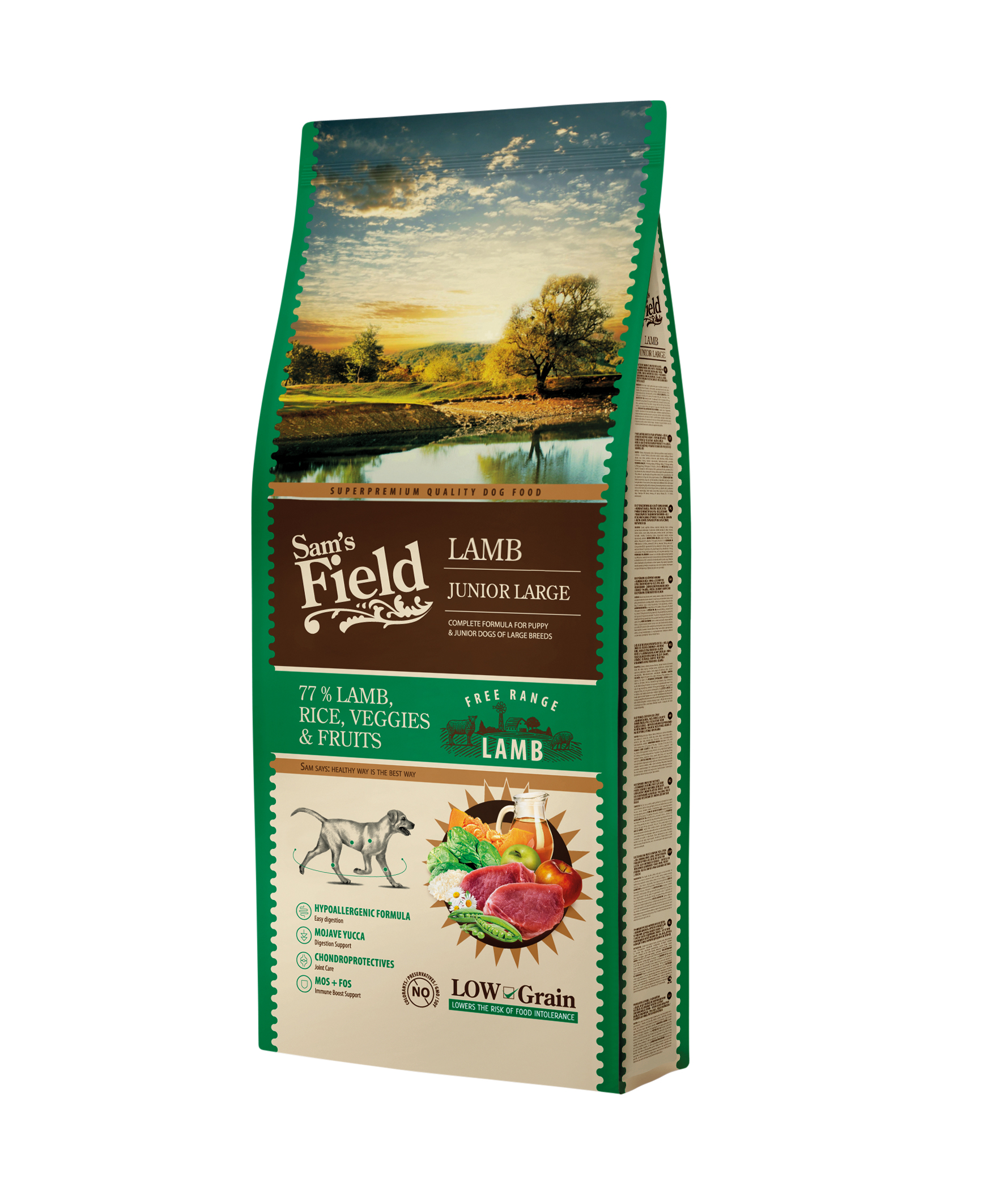 Sam's Field Junior Large Lamb koeratoit 13 kg 1 Sam's Field Junior Large Lamb koeratoit 13 kg