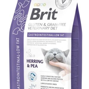 Brit Veterinary Diet Gastrointestinal - Low Fat erisööt kassidele 2kg
