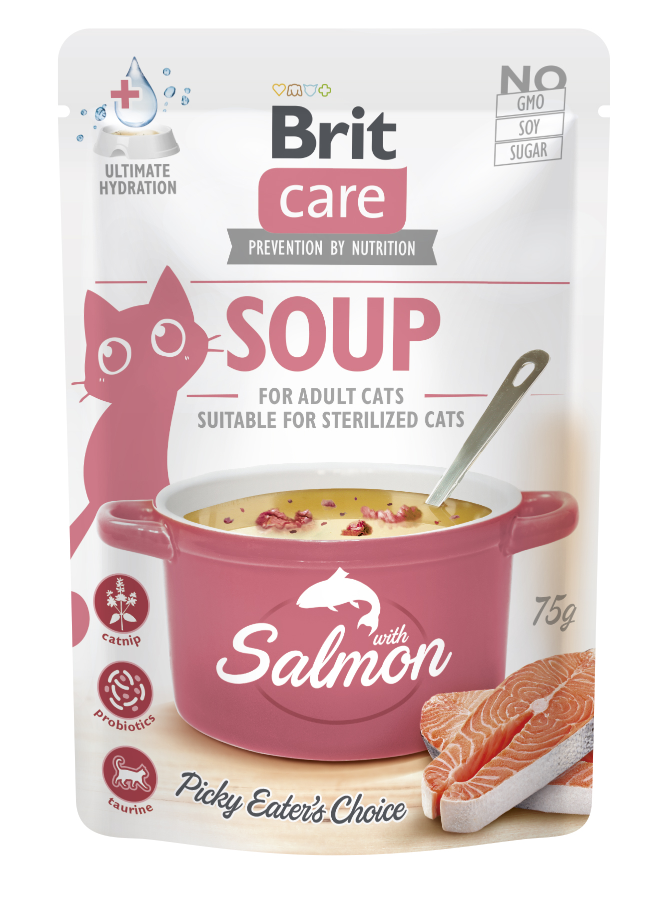 Brit Care Soup with Salmon lõhesupp kassidele 75g 1 Brit Care Soup with Salmon lõhesupp kassidele 75g