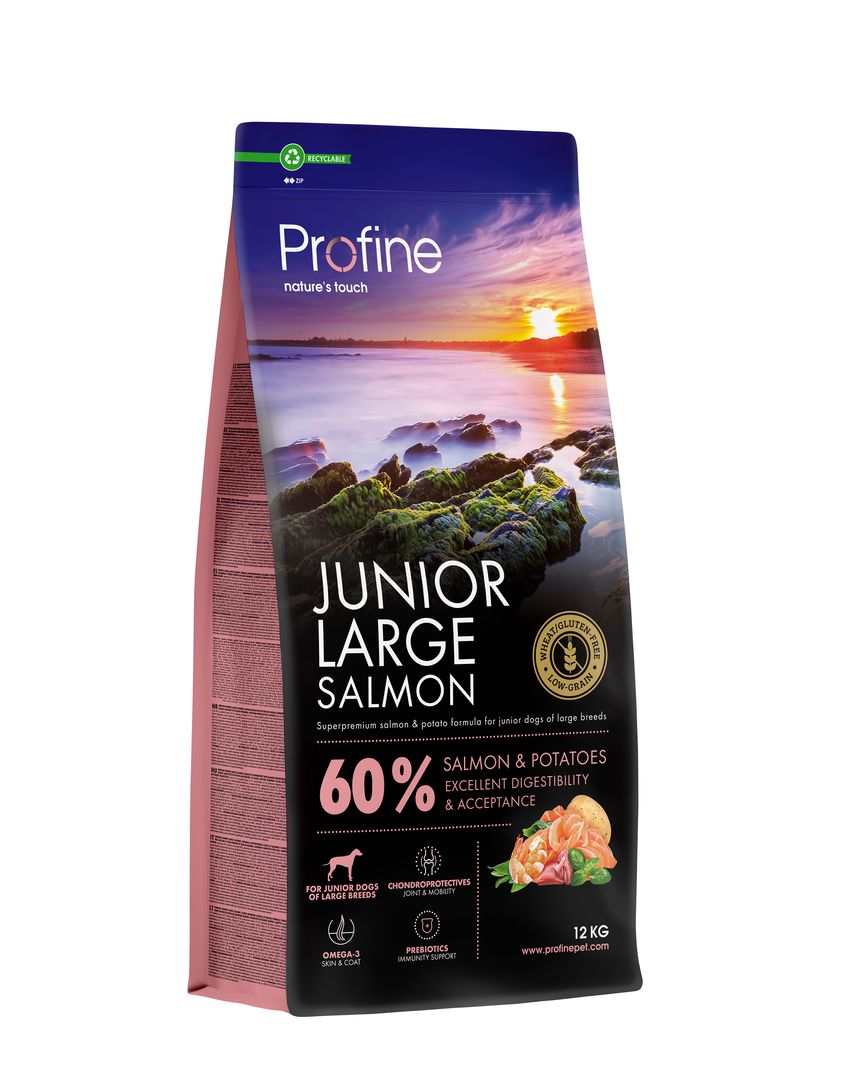 Profine Junior Large Salmon & Potatoes koeratoit 12 kg 1 Profine Junior Large Salmon & Potatoes koeratoit 12 kg