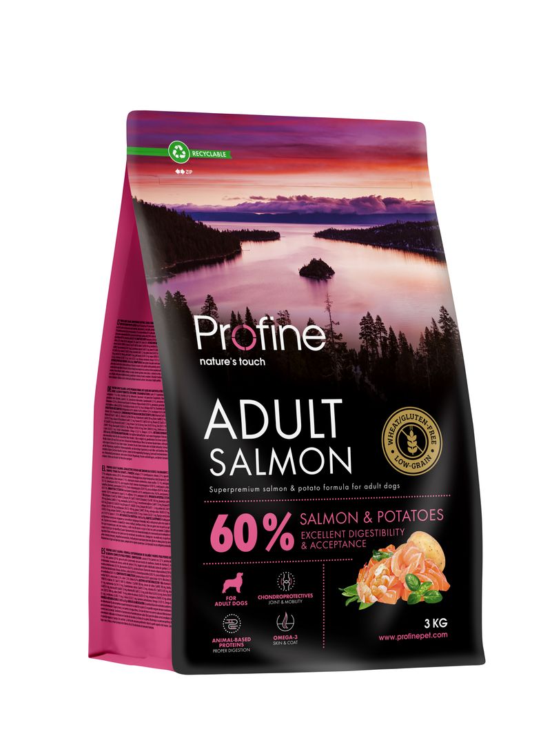 Profine Adult Salmon & Potatoes koeratoit 3 kg 1 Profine Adult Salmon & Potatoes koeratoit 3 kg