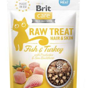 Brit Care Raw külmkuivatatud maius Hair & Skin kassidele 40g
