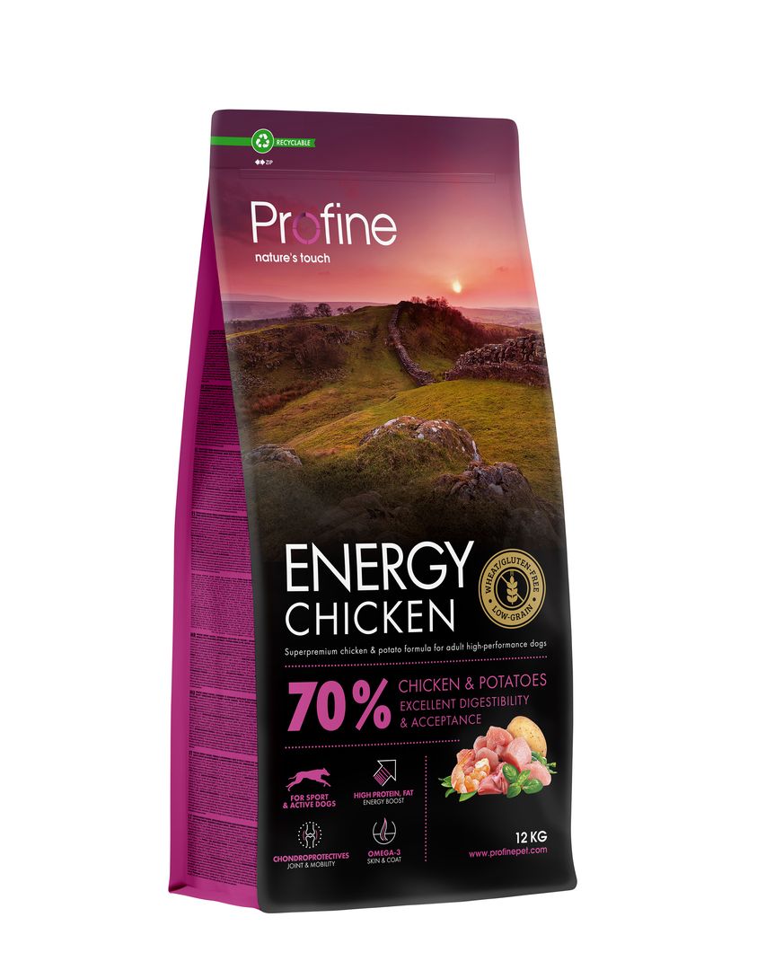 Profine Energy Chicken & Potatoes koeratoit 12 kg 1 Profine Energy Chicken & Potatoes koeratoit 12 kg