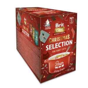 Brit Care Cat Soup Christmas multipakk kassidele 15 x 75g