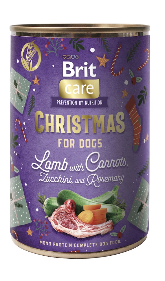 Brit Care Christmas Mono Protein Lamb konserv koertele 400g 1 Brit Care Christmas Mono Protein Lamb konserv koertele 400g