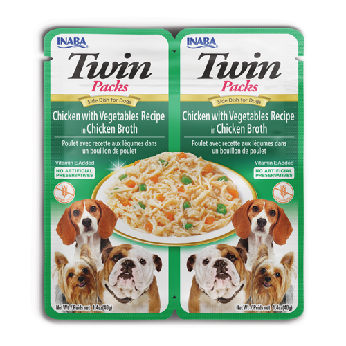 Churu Twin Chicken with Vegetables maius koerale 2x40g 1 Churu Twin Chicken with Vegetables maius koerale 2x40g