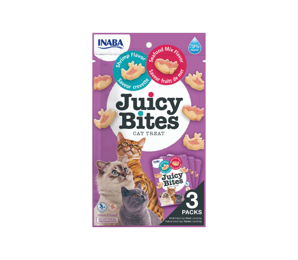 Churu Juicy Bites Shrimp Seafood maius kassile 3x11,3g 1 Churu Juicy Bites Shrimp Seafood maius kassile 3x11,3g