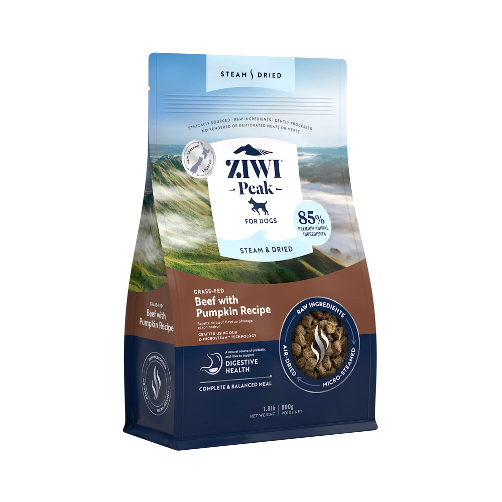 Ziwi Peak Steam & Dried Beef koeratoit 800g 1 Ziwi Peak Steam & Dried Beef koeratoit 800g