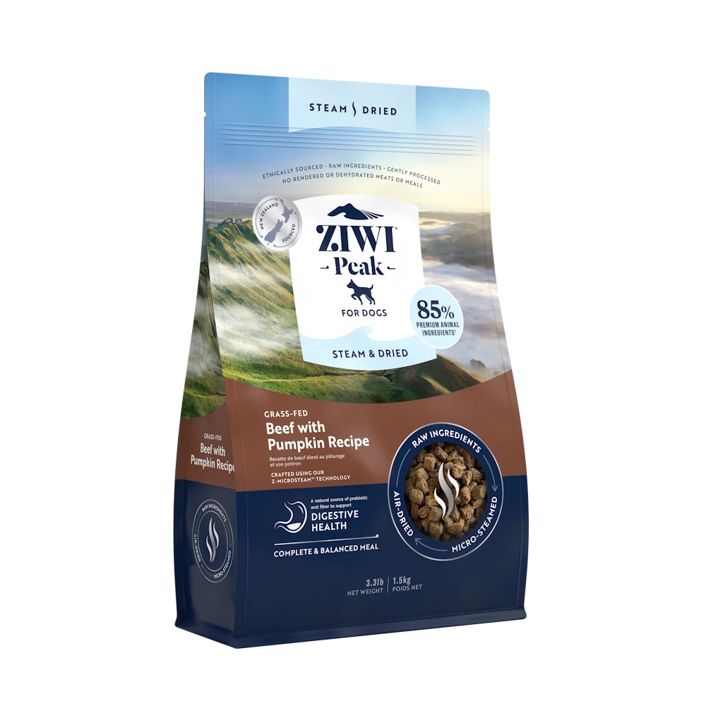 Ziwi Peak Steam & Dried Beef koeratoit 1,5kg 1 Ziwi Peak Steam & Dried Beef koeratoit 1,5kg