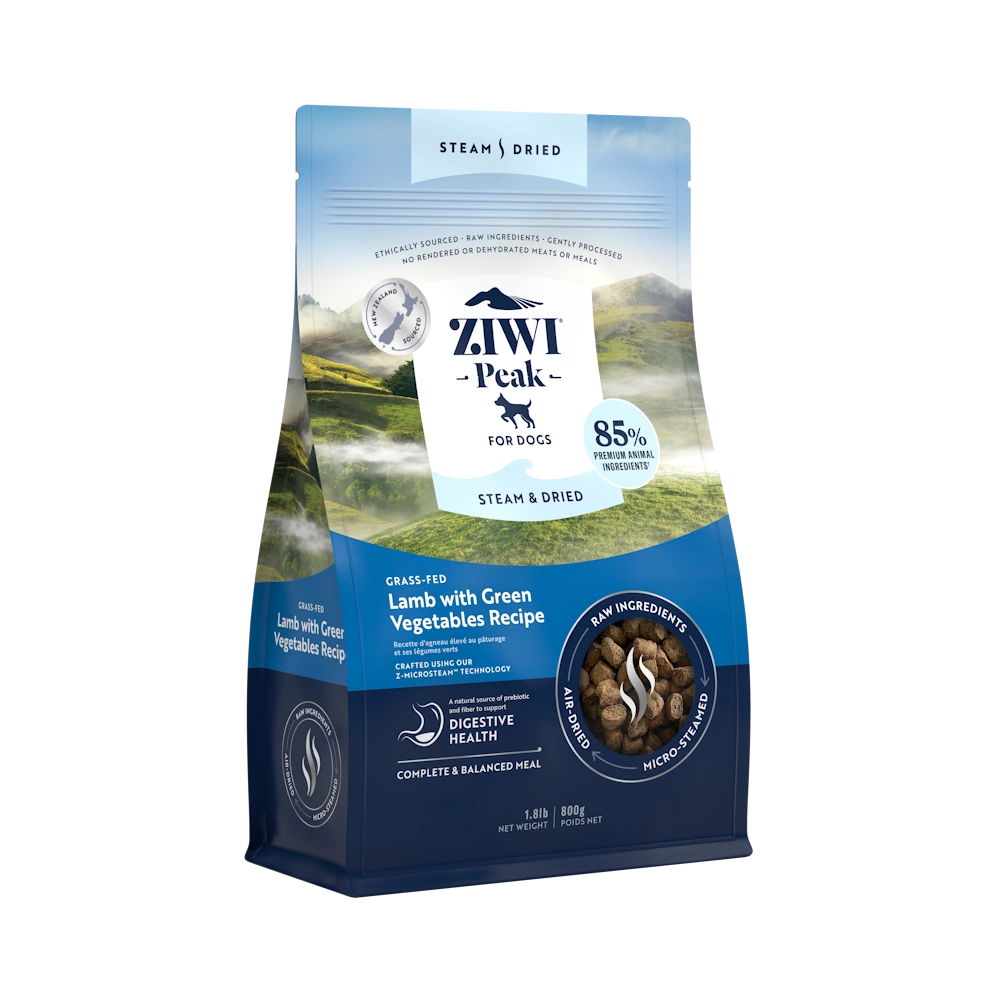 Ziwi Peak Steam & Dried Lamb koeratoit 800g 1 Ziwi Peak Steam & Dried Lamb koeratoit 800g