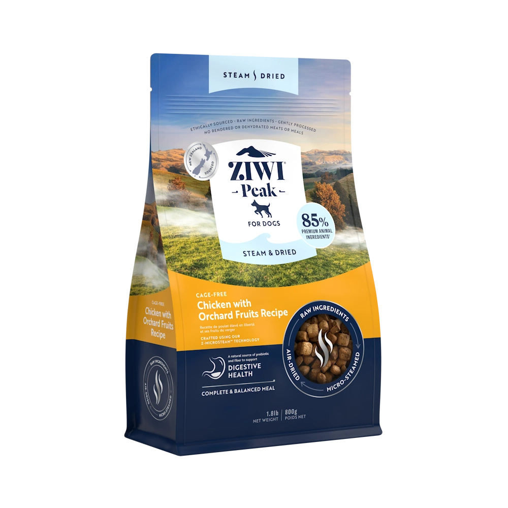 Ziwi Peak Steam & Dried Chicken koeratoit 800g 1 Ziwi Peak Steam & Dried Chicken koeratoit 800g