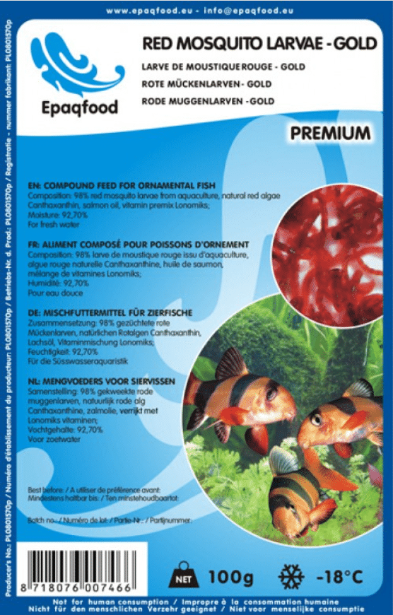 RED MOSQUITO LARVAE GOLD 100g 1 RED MOSQUITO LARVAE GOLD 100g