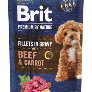 Brit Premium Beef & Carrot in Gravy märgtoit koertele 85g