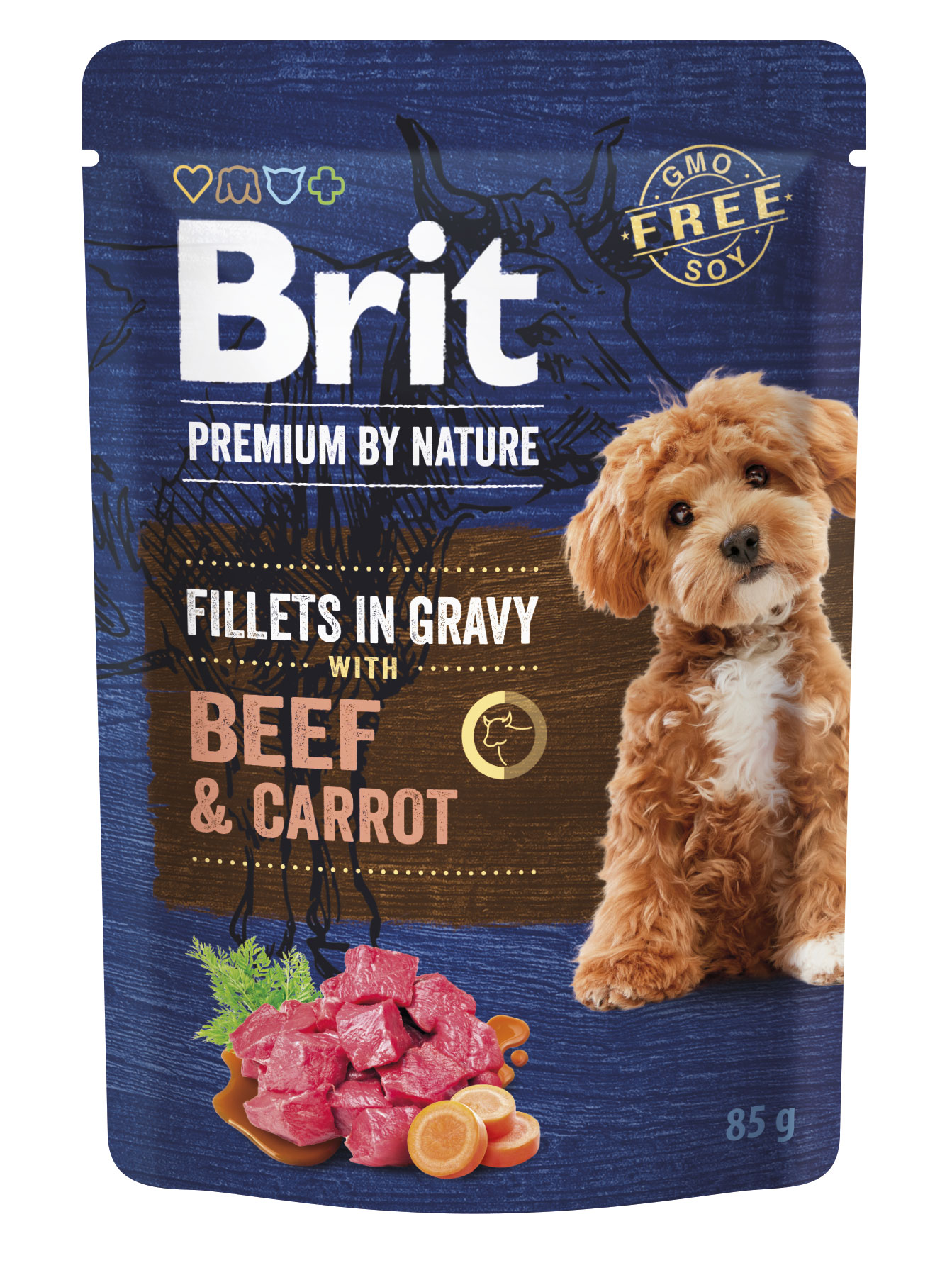 Brit Premium Beef & Carrot in Gravy mÀrgtoit koertele 85g 1 Brit Premium Beef & Carrot in Gravy mÀrgtoit koertele 85g