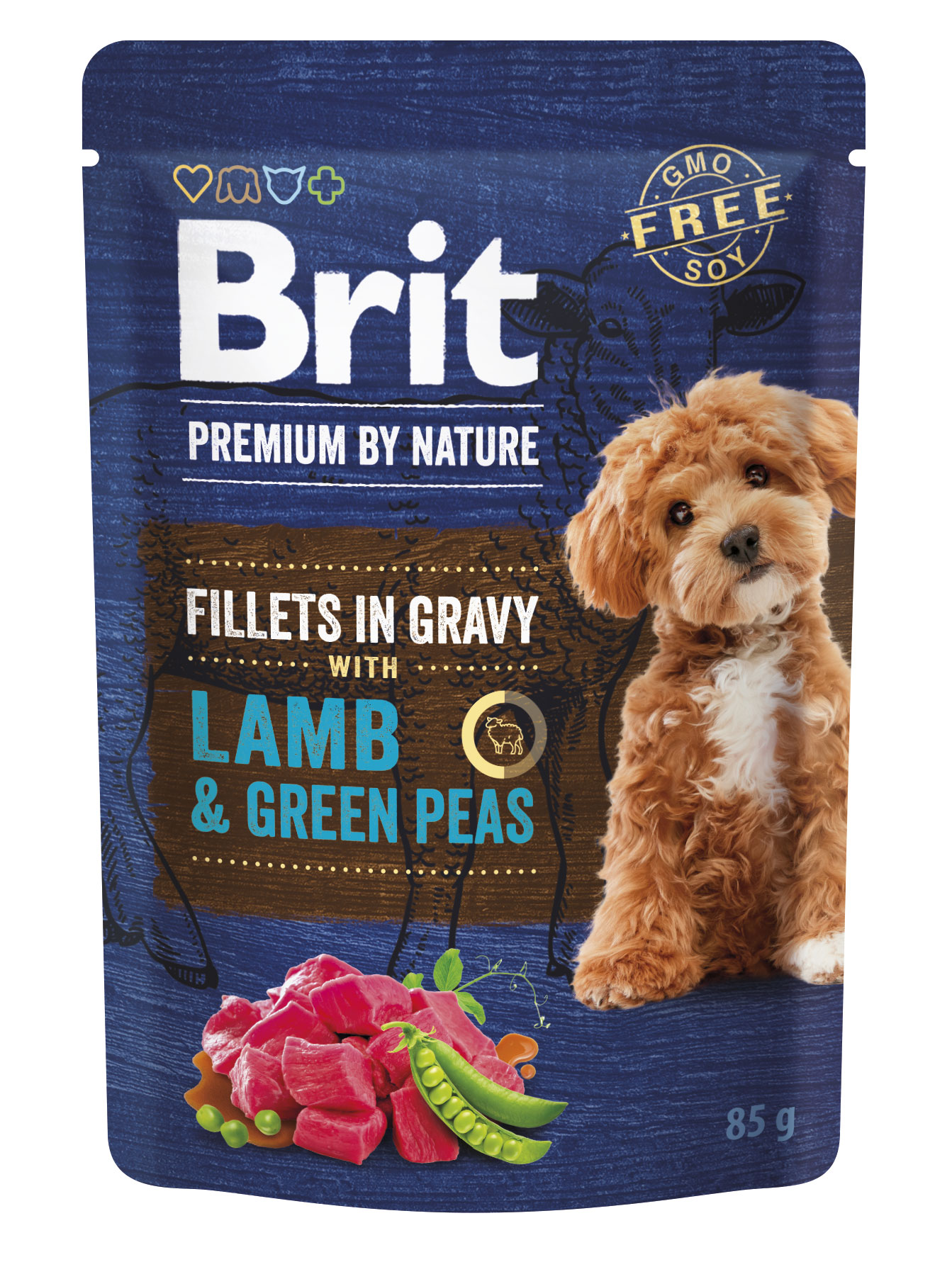 Brit Premium Lamb & Green Peas in Gravy mÀrgtoit koerale 85g 1 Brit Premium Lamb & Green Peas in Gravy mÀrgtoit koerale 85g