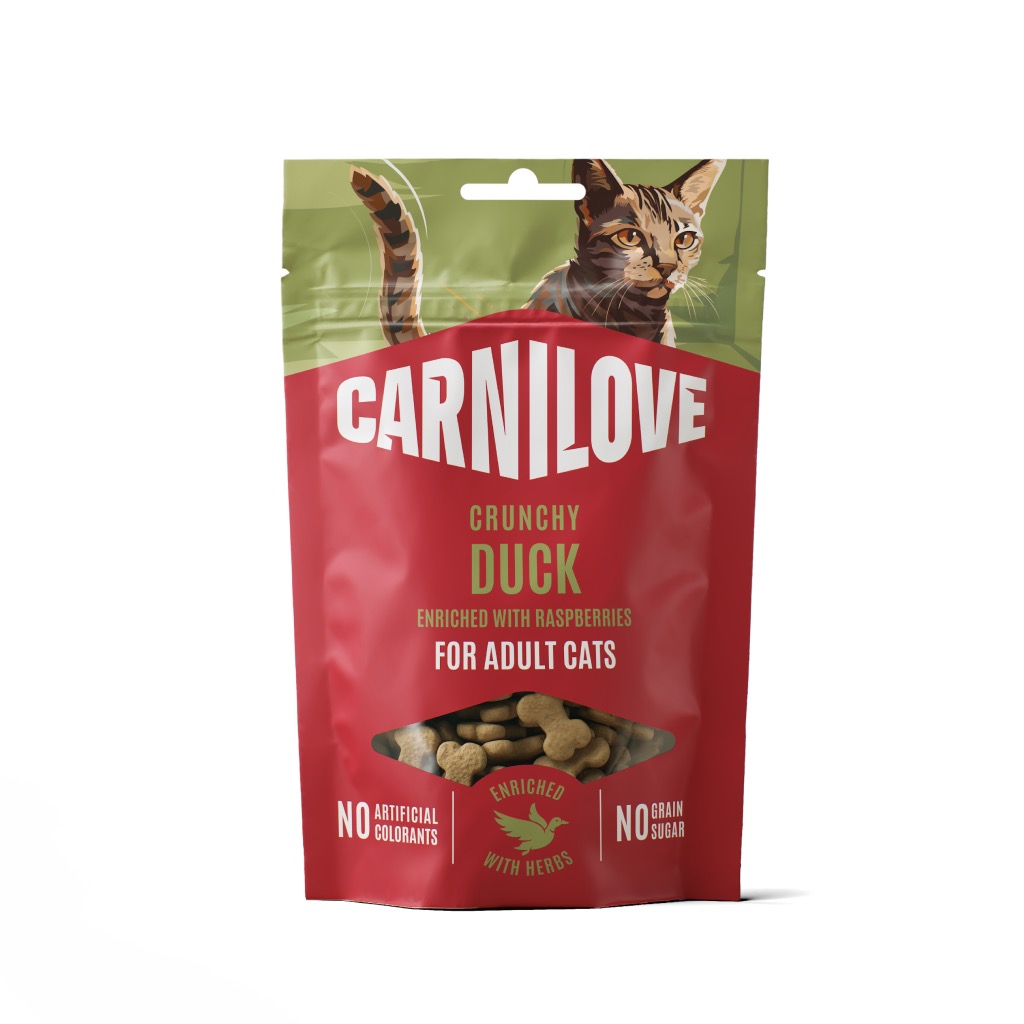 Carnilove Duck with Raspberries maiused kassidele 50g 1 Carnilove Duck with Raspberries maiused kassidele 50g