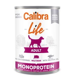 Calibra Life Adult Wild boar with Cranberries konserv koertele 400g