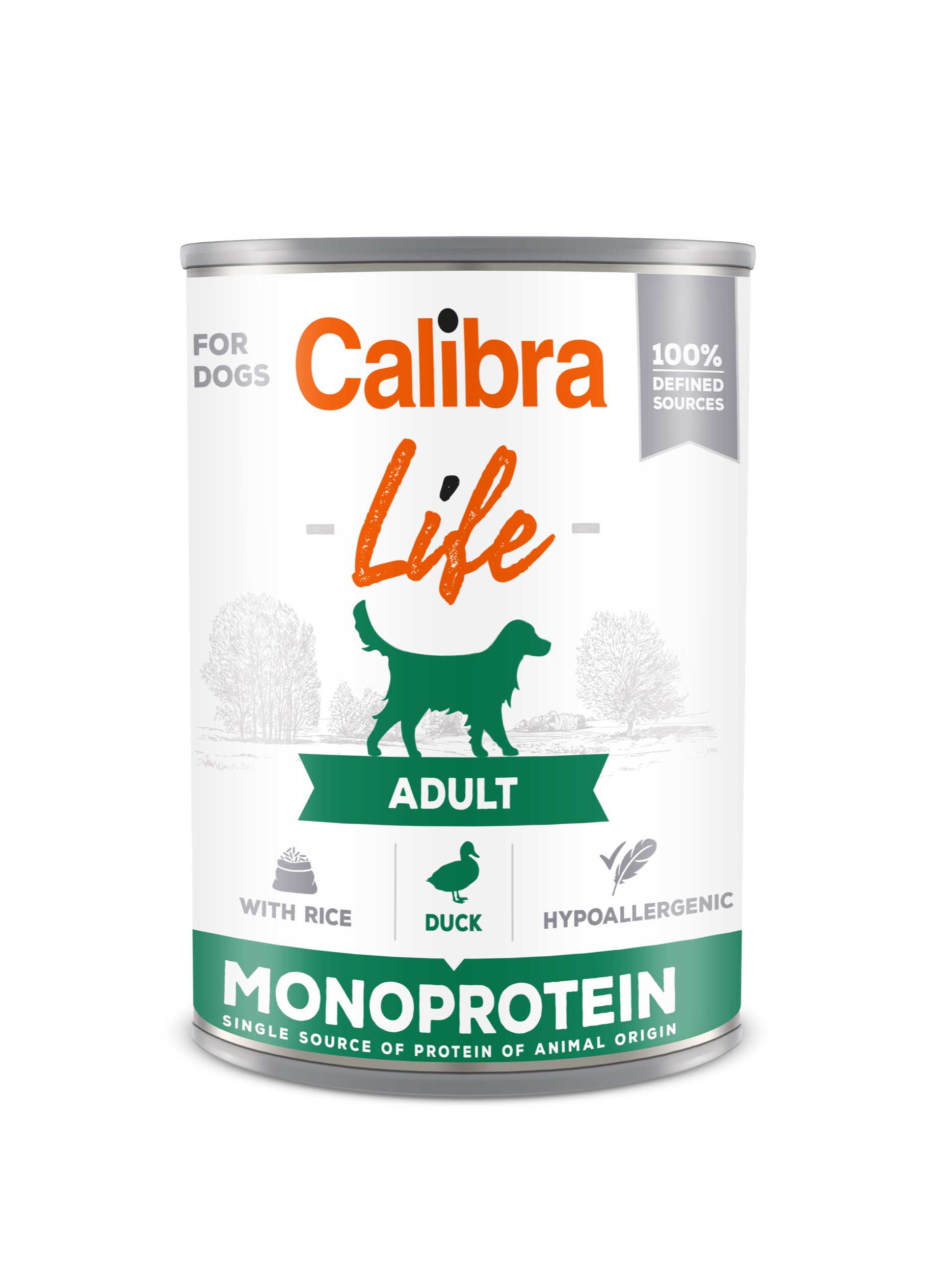 Calibra Life Adult Duck with Rice konserv koertele 400g 1 Calibra Life Adult Duck with Rice konserv koertele 400g