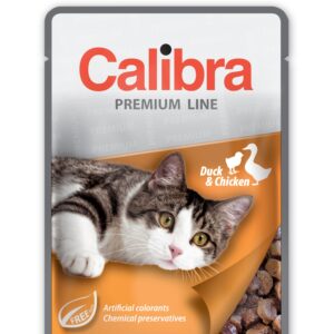 Calibra Premium Duck & Chicken märgtoit kassidele 100g