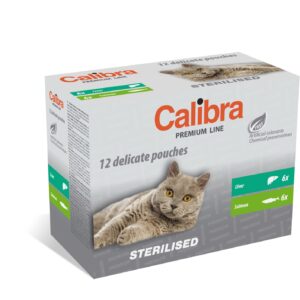Calibra Premium Sterilised multipakk märgtoit kassidele 12x100g