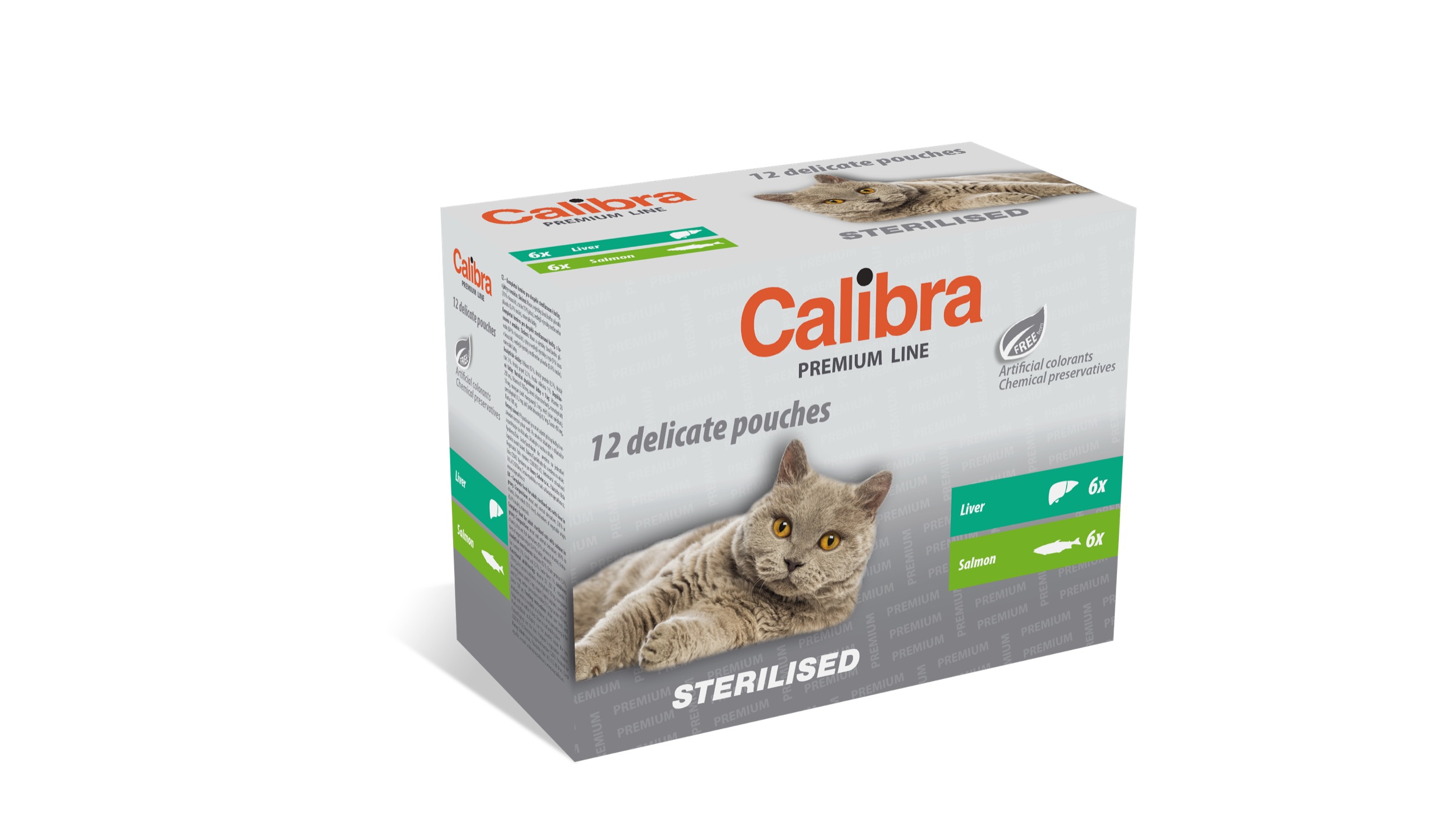 Calibra Premium Sterilised multipakk märgtoit kassidele 12x100g 1 Calibra Premium Sterilised multipakk märgtoit kassidele 12x100g