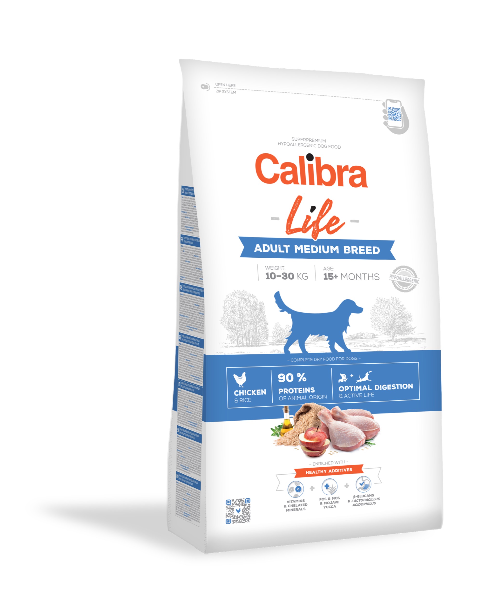 Calibra Life Adult Medium Breed Chicken koeratoit 12kg 1 Calibra Life Adult Medium Breed Chicken koeratoit 12kg