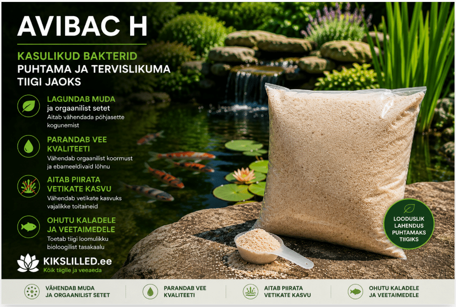 Avibac H – bakterid tiigivee puhastamiseks 25 Avibac H – bakterid tiigivee puhastamiseks