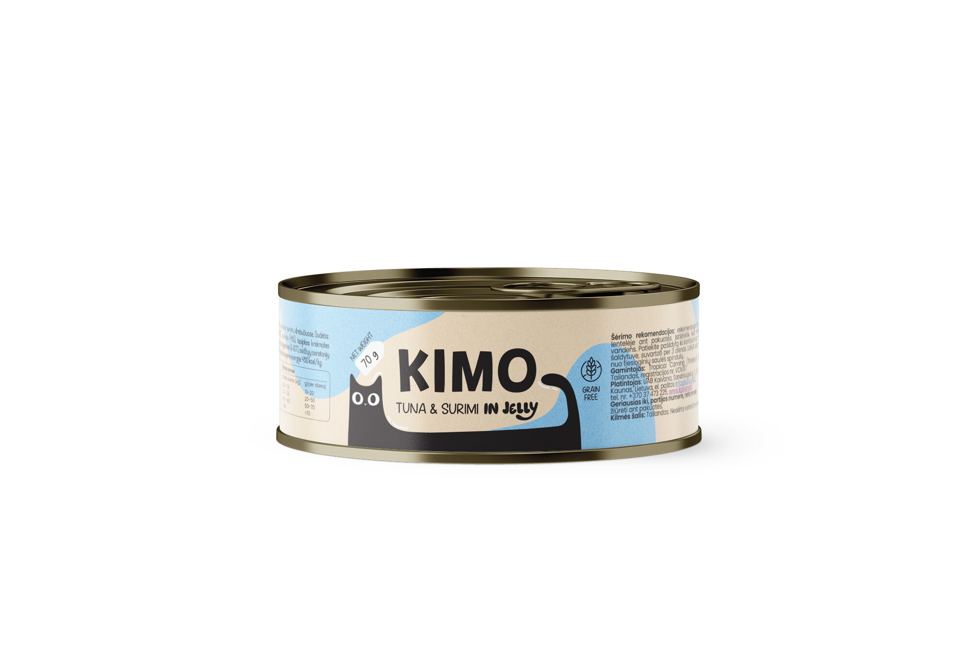 Kimo Tuna & Surimi in Jelly konserv kassidele 70g 1 Kimo Tuna & Surimi in Jelly konserv kassidele 70g