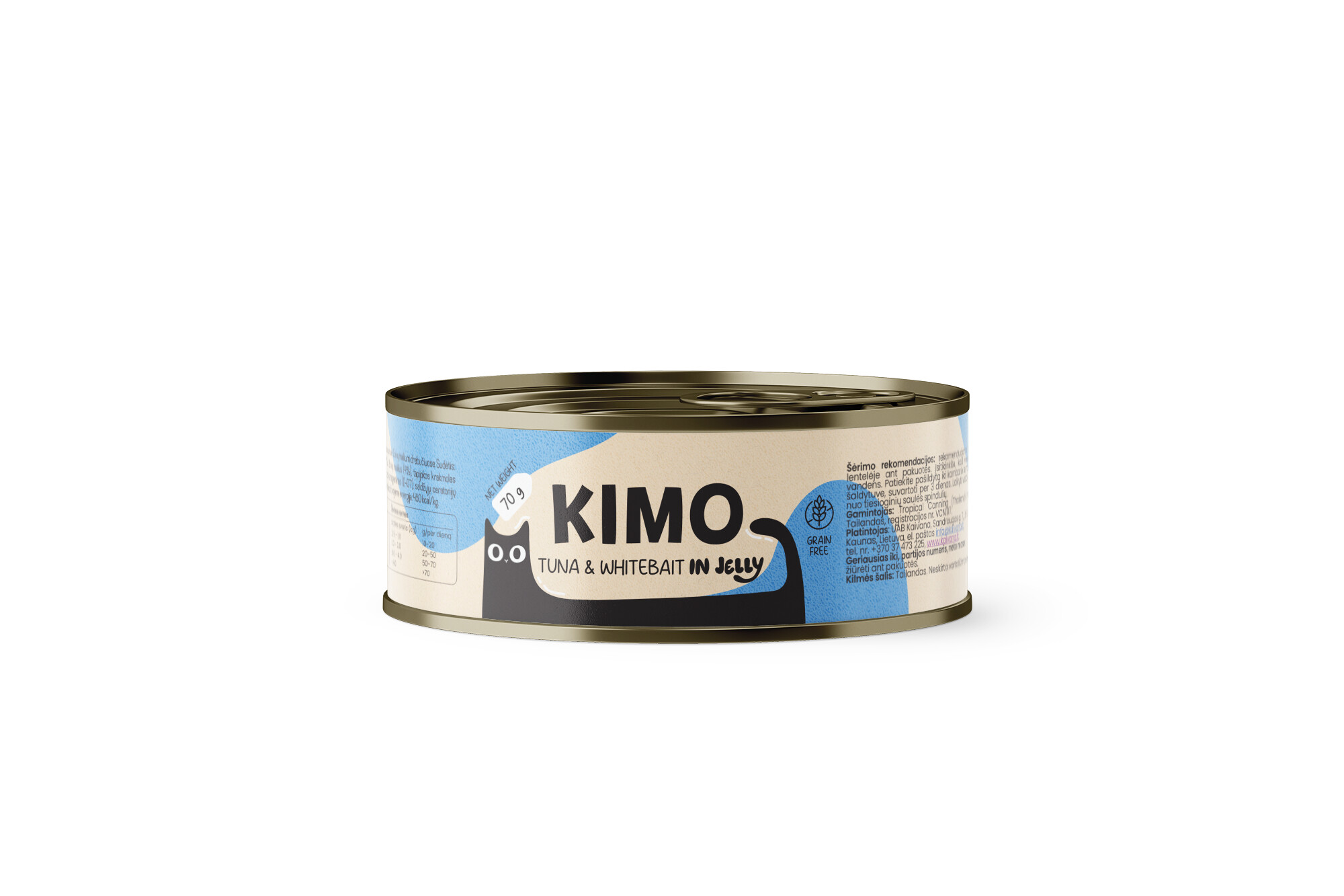 Kimo Tuna & Whitebait in Jelly konserv kassidele 70g 1 Kimo Tuna & Whitebait in Jelly konserv kassidele 70g