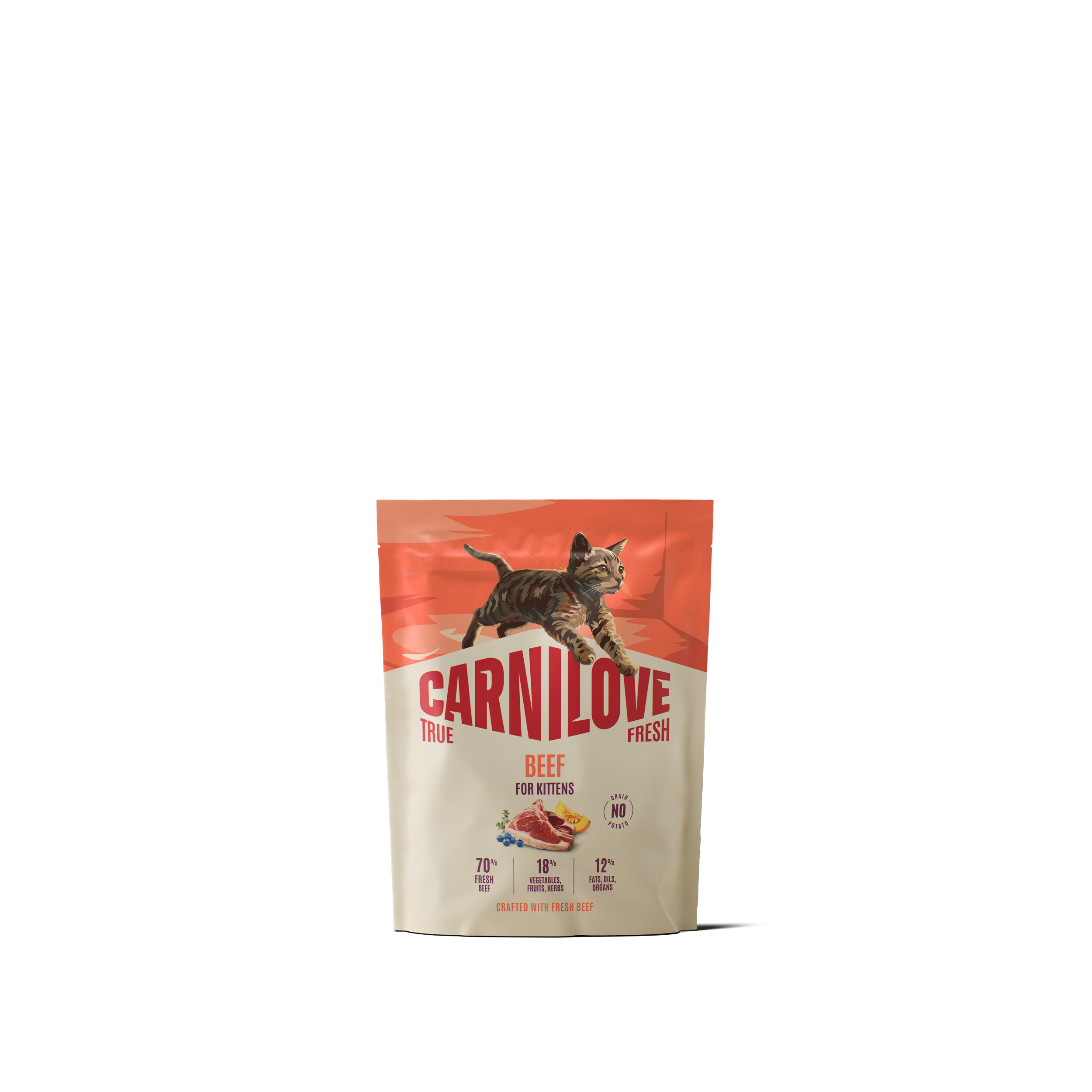 Carnilove True Fresh Beef Kitten kassitoit 0,4kg 1 Carnilove True Fresh Beef Kitten kassitoit 0,4kg