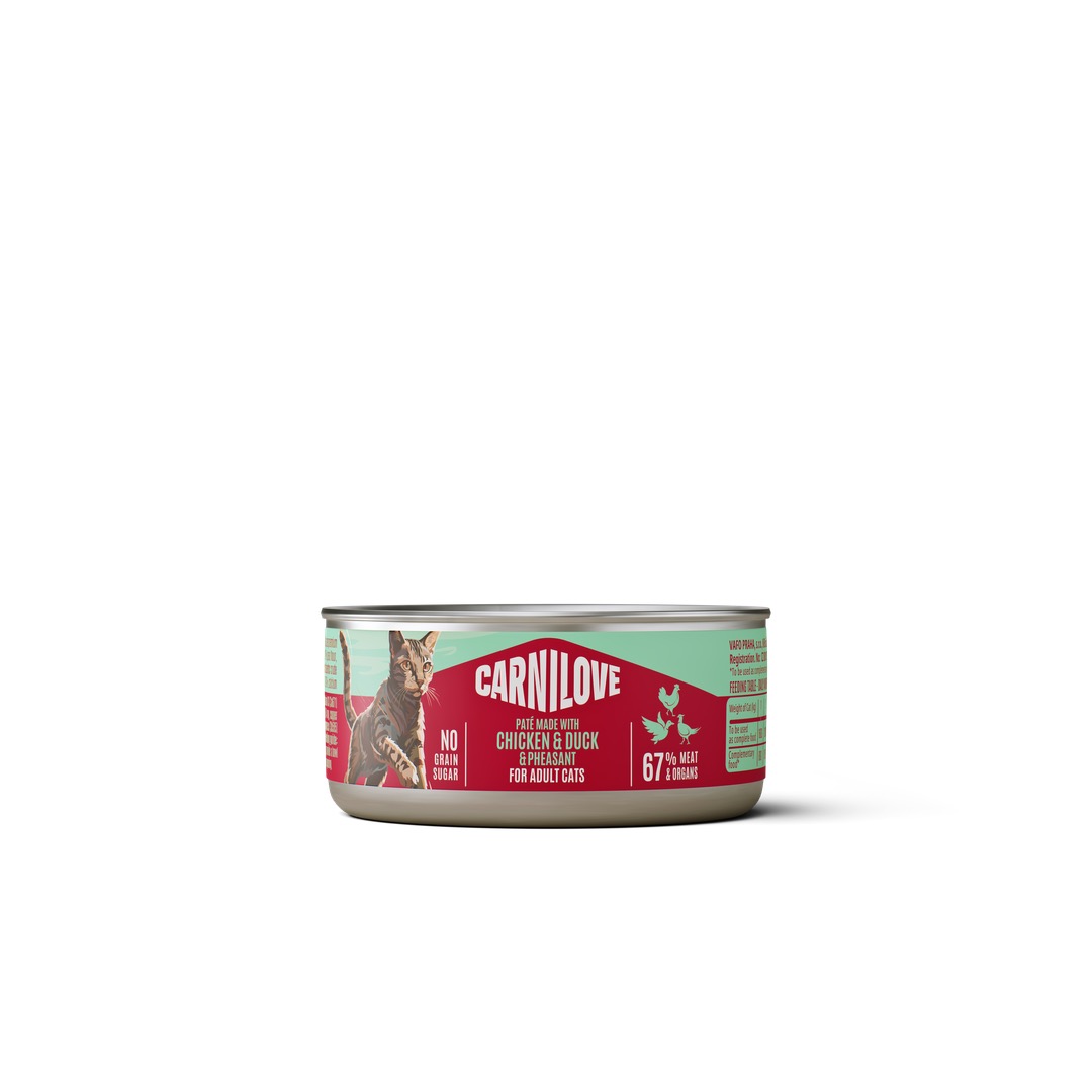 Carnilove Chicken, Duck & Pheasant konserv kassidele 100g 1 Carnilove Chicken, Duck & Pheasant konserv kassidele 100g