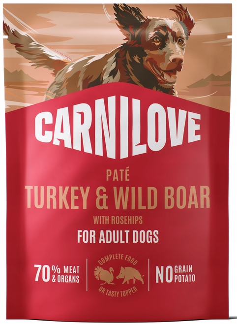 Carnilove Pate Turkey & Wild Boar märgtoit koertele 300g 1 Carnilove Pate Turkey & Wild Boar märgtoit koertele 300g
