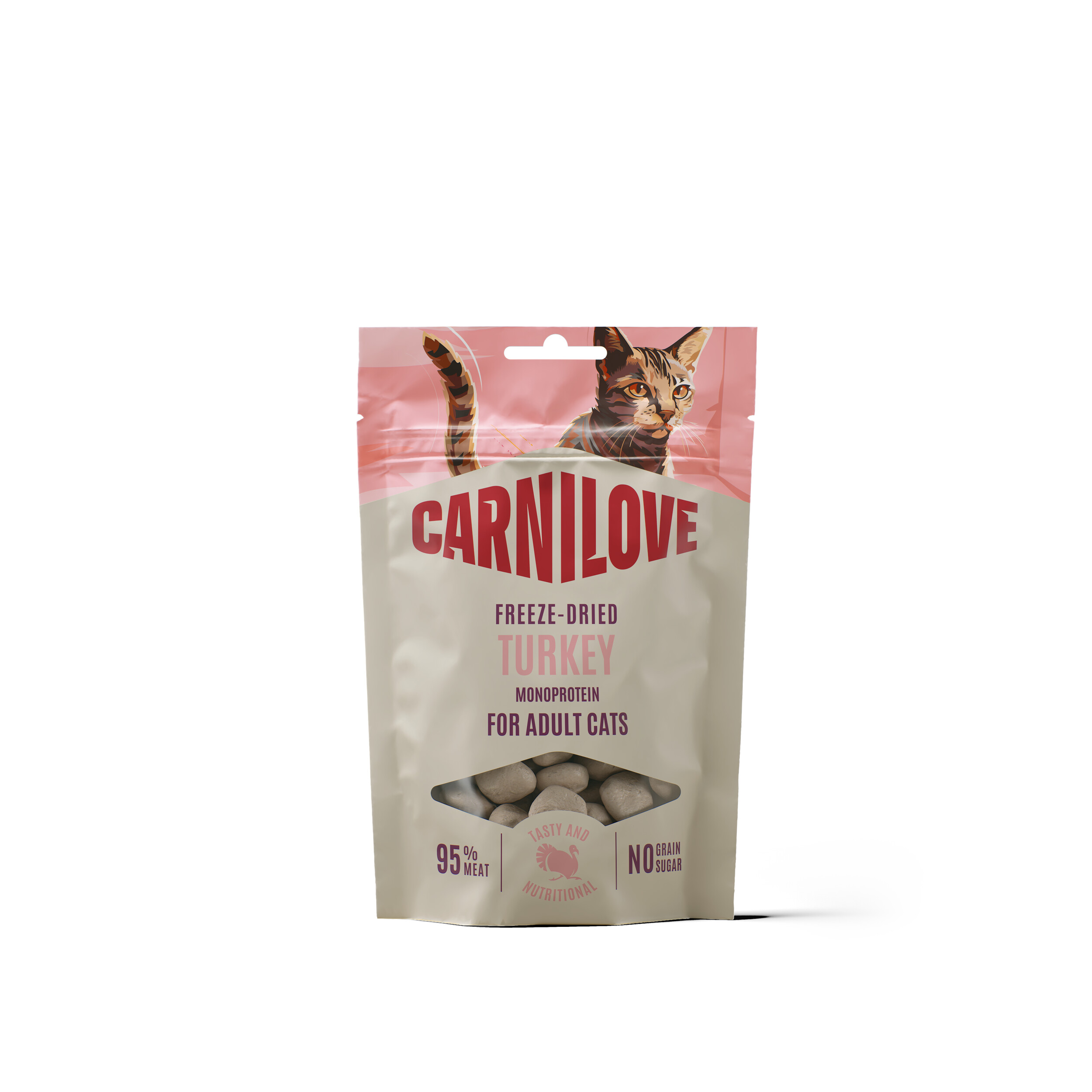 Carnilove külmkuivatatud maius Turkey kassidele 40g 1 Carnilove külmkuivatatud maius Turkey kassidele 40g