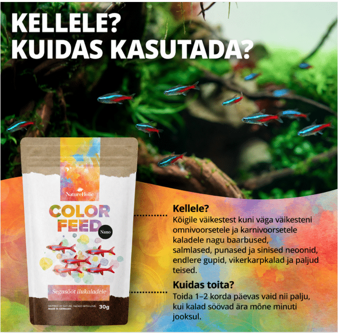 NatureHolic Nano Color Feed 30 g 2 NatureHolic Nano Color Feed 30 g - Pilt 2