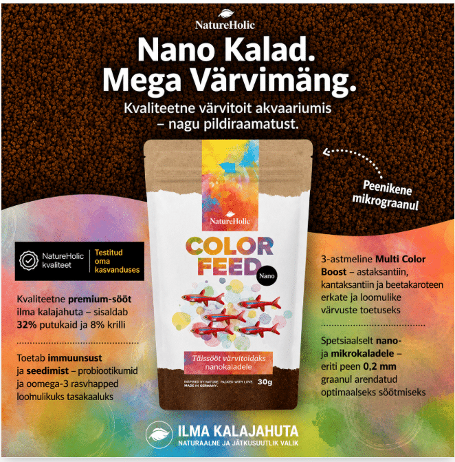 NatureHolic Nano Color Feed 30 g 3 NatureHolic Nano Color Feed 30 g - Pilt 3