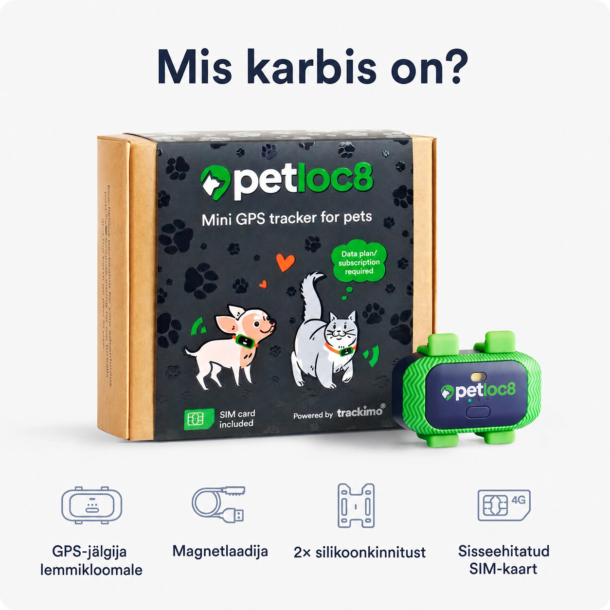 Petloc8 Mini GPS jälgimisseade 4 Petloc8 Mini GPS jälgimisseade - Pilt 4