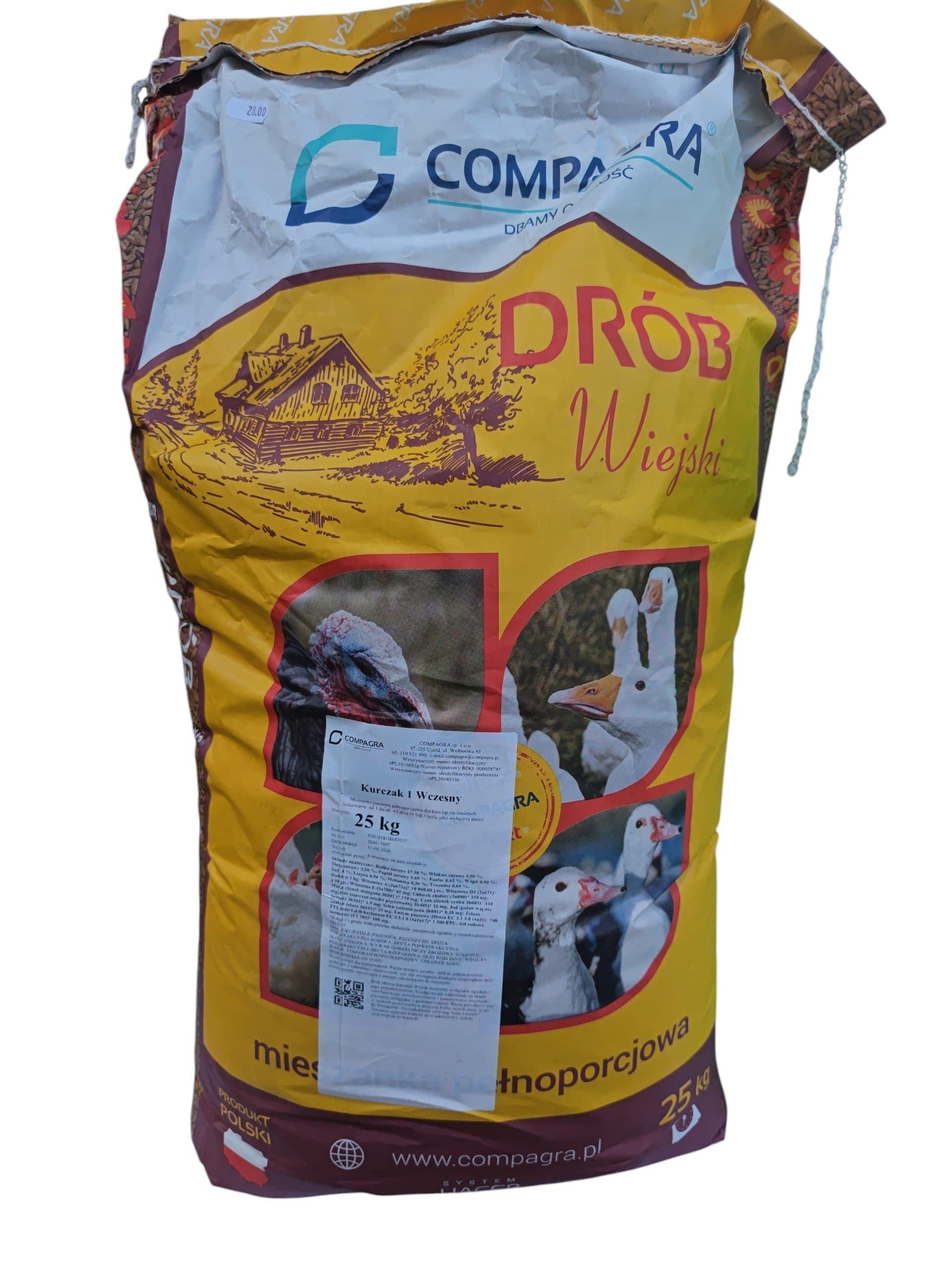 Compagra täissööt broileritibudele 0–6 nädalat 25 kg 1 Compagra täissööt broileritibudele 0–6 nädalat 25 kg