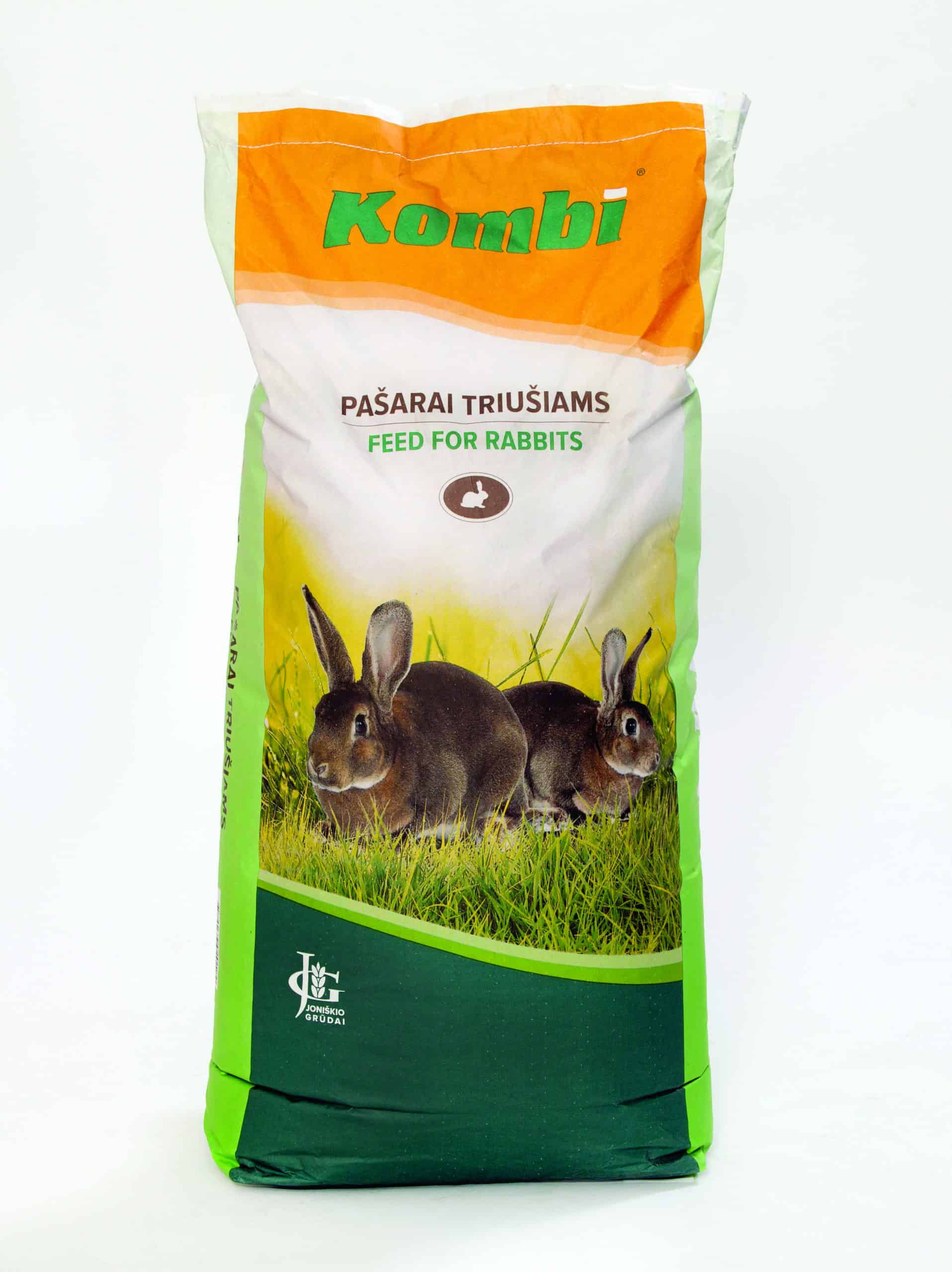 Kombi täissööt noortele ja täiskasvanud küülikutele fütobiootikumidega 10kg 1 Kombi täissööt noortele ja täiskasvanud küülikutele fütobiootikumidega 10kg