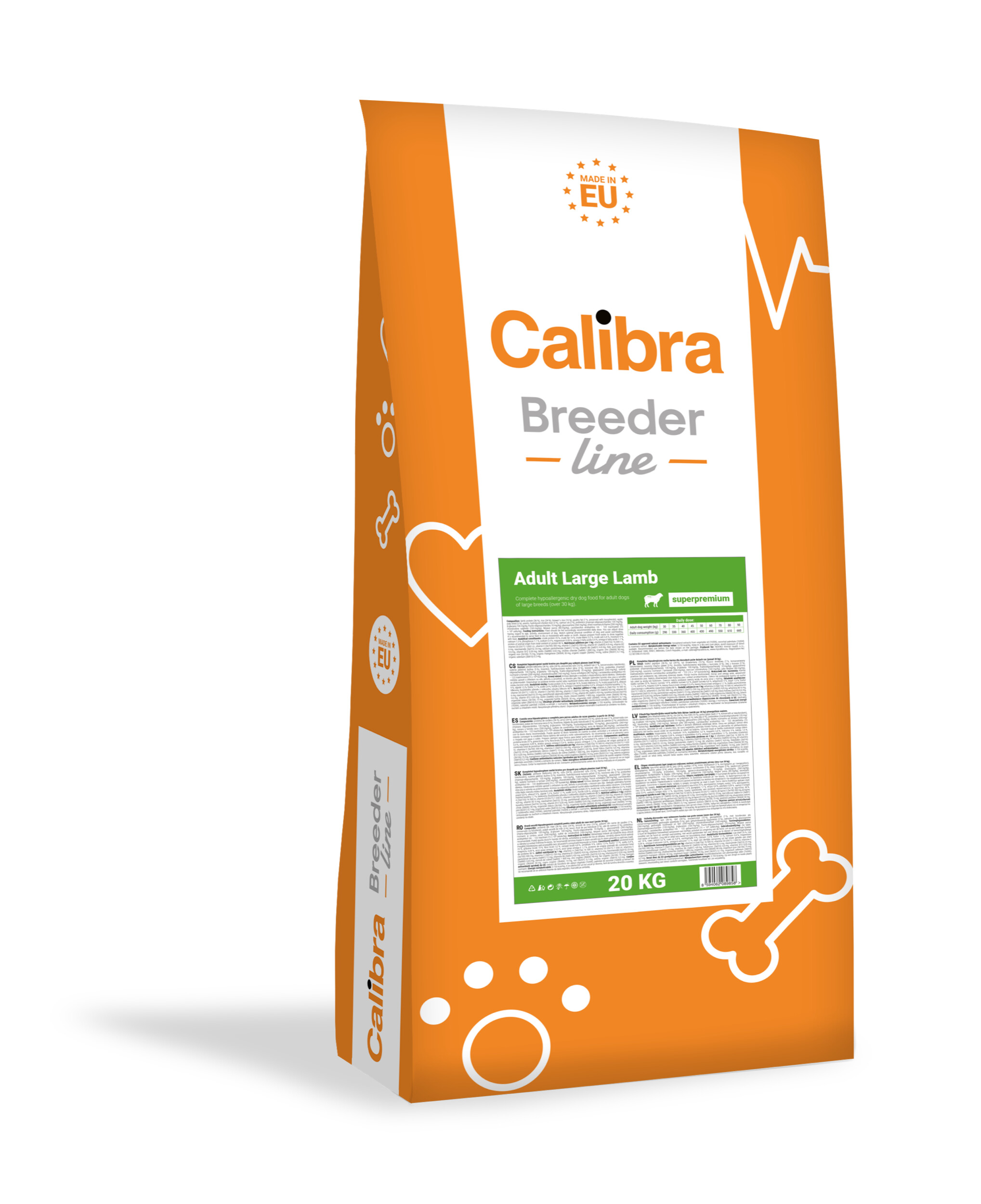 Calibra Breeder Line Super Premium Adult Large Lamb koeratoit 20kg 1 Calibra Breeder Line Super Premium Adult Large Lamb koeratoit 20kg