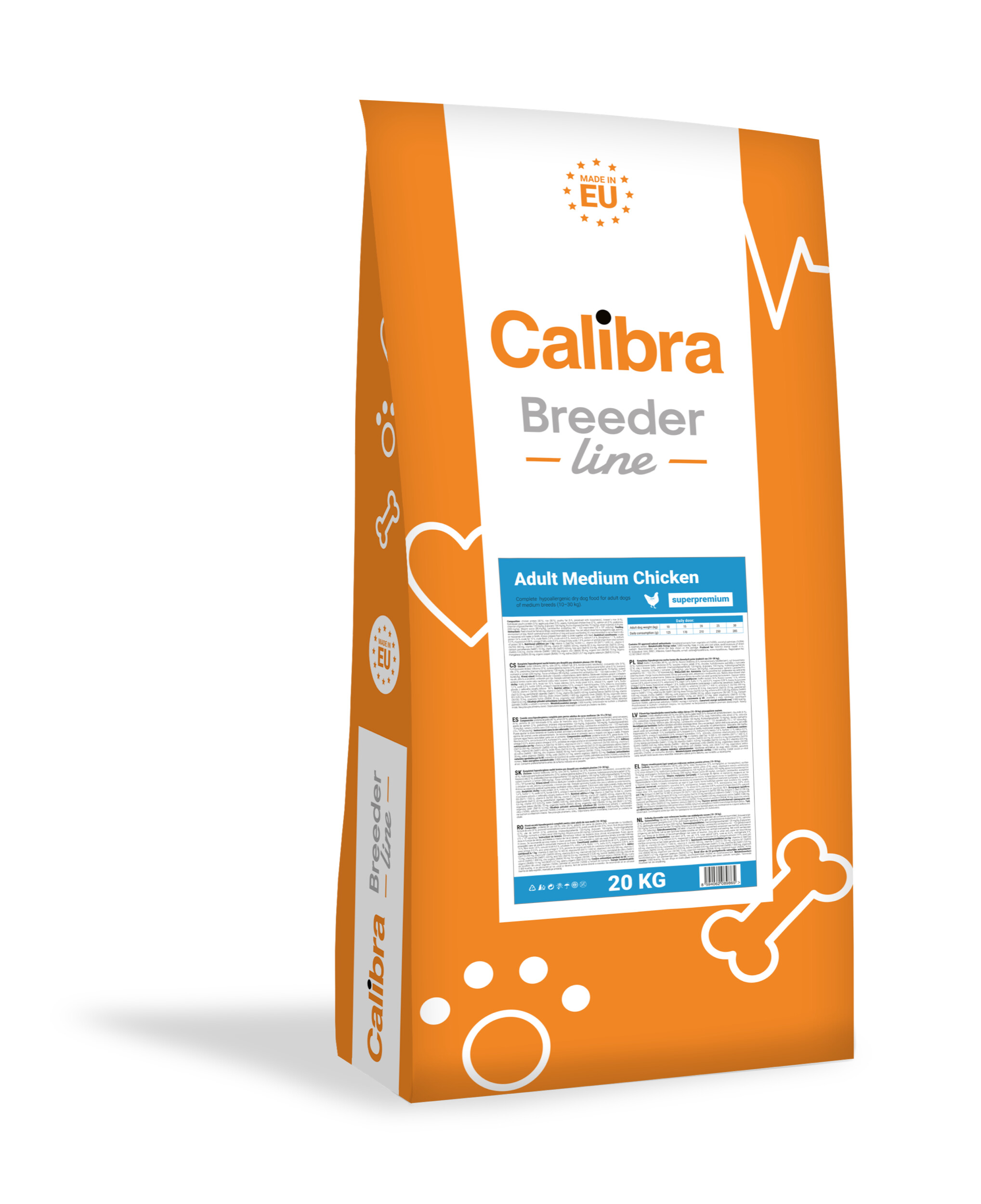 Calibra Breeder Line Super Premium Adult Medium Chicken koeratoit 20kg 1 Calibra Breeder Line Super Premium Adult Medium Chicken koeratoit 20kg