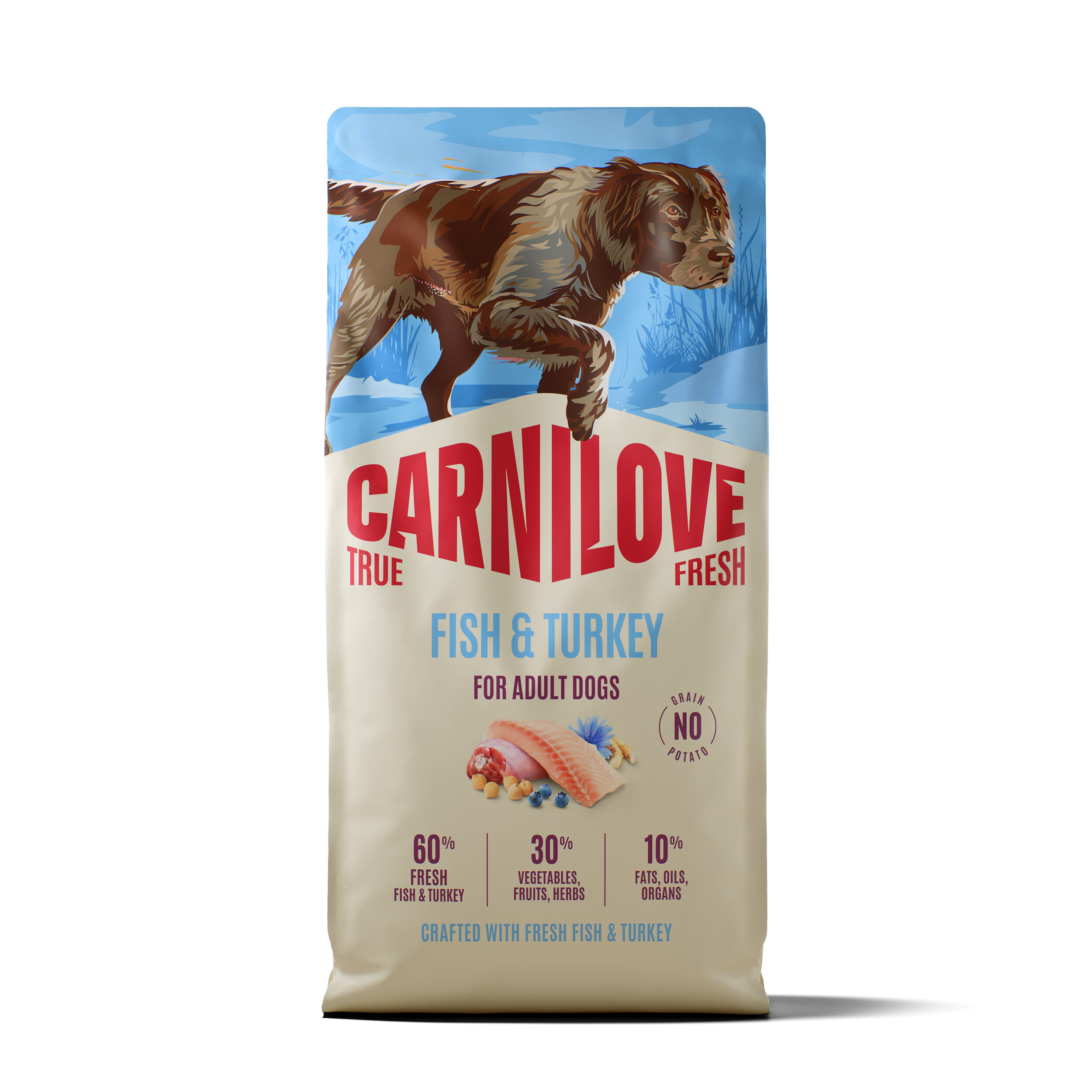 Carnilove True Fresh Fish & Turkey Adult koeratoit 12kg 1 Carnilove True Fresh Fish & Turkey Adult koeratoit 12kg