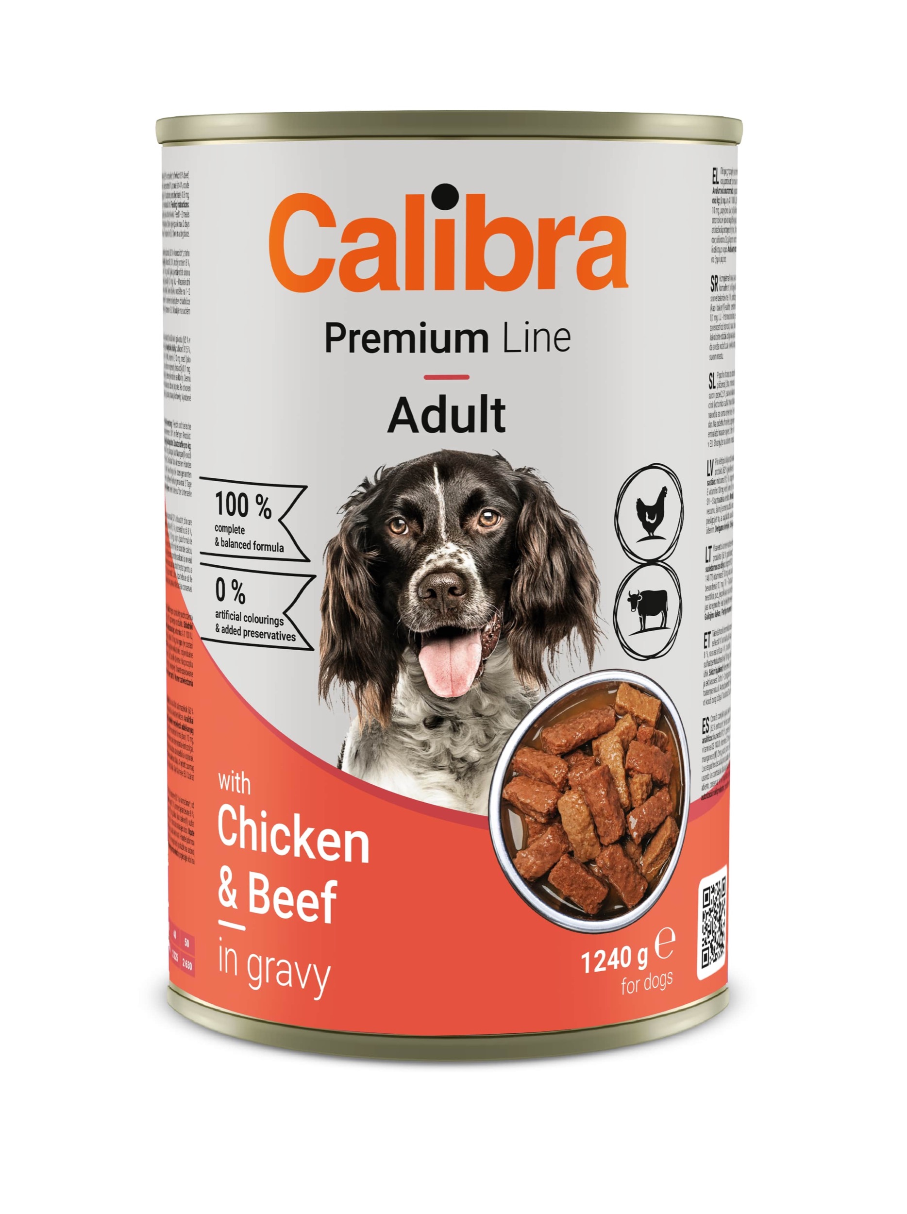 Calibra Premium Chicken & Beef konserv koertele 1240g 1 Calibra Premium Chicken & Beef konserv koertele 1240g