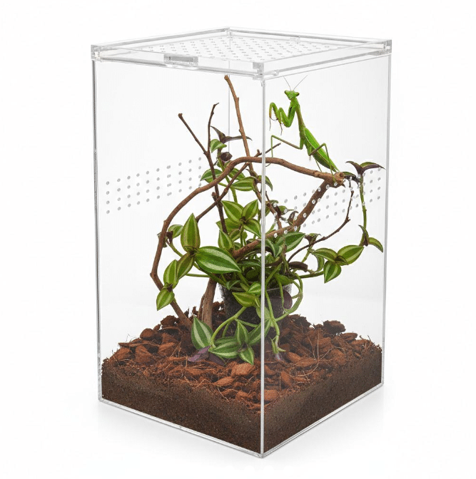 Akrüülist terraarium 15 × 15 × 23 cm 2 Akrüülist terraarium 15 × 15 × 23 cm - Pilt 2